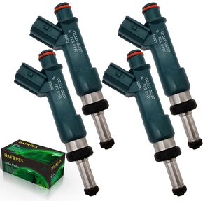 4PCS 23250-37020 FJ1068 Fuel Injector Fuel Spray Nozzle 12 Holes Disc Engine For Toyota Prius 2010-2015 1.8L-l4, Lexus CT200h 2011-2015 1.8L-l4 Replace#FJ1236｜FJ1090｜FJ1055