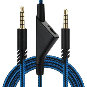 EARLA TEC Replacement Cord for Astro A40 A10,2.0 M 6.5 Feet Audio Cable Aux Wire Compatible with A10 A40 A40TR Gaming Headsets with Volume Control (Volume Control, Black)