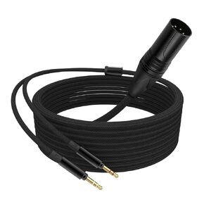 T5P Replacement 3.5mm Male Extension Cable with 4 pin XLR Balanced Male Extension Cable HiFi Audio Cord Compatible with Beyerdynamic T1 2nd / T5P 2nd / T5P 3nd Headphones