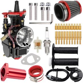 PWK 28 30MM Carburetor Intake Pipe Kit - Premium Performance Parts for Predator 212 224cc 196cc 200cc 6.5hp Engines - Perfect Fit for Powersports Mini Bikes and Go Karts (black)