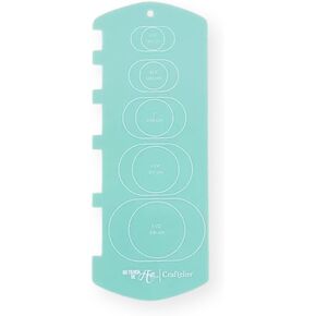 Craftelier - Template for Ring and Spiral Binding Projects | Useful and Easy to Use Guide for Professional Finishing Bindings | Turquoise Colour - Size Approx. 20,5 x 8 cm
