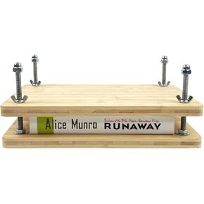 مكبس الكتب الخشبي والخيزران المحمول، طقم تجليد الكتب بالضغط، لوازم تجليد الكتب (11.6 بوصة × 7.9 بوصة) in Kuwait