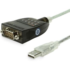 Gearmo USB to RS-232 Serial Adapter w/LED Indicators Windows 11 Support