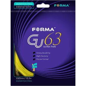 GU63 Badminton String 0.63mm 10.3m Strong Durability Good Elasticity 4 Colors Yellow White Green Orange