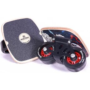 NZ Panda Roller Road Drift Skate with Cool Maple Deck Anti-Slip, Freeline Skate with PU Wheels and High Speed Bearings