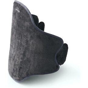 Sunbeam Heating Pad Wrap for Back Pain Relief with Auto Shut Off and Moist Heating Option, 23 x 15", Slate Grey