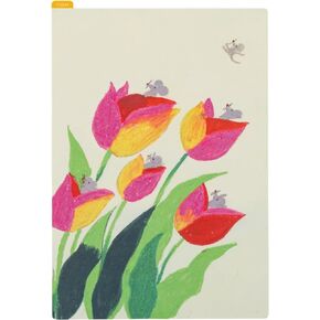 Hobonichi Techo Planner Accessories Keiko Shibata: Pencil Board for A5 Size (Swaying tulips)