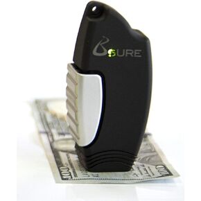 B$URE Portable Counterfeit Bill Detector - Pocket Size Fake Money Detector Perfect for Small Businesses and Restaurants – Gives Reliable Protection Against Fraud