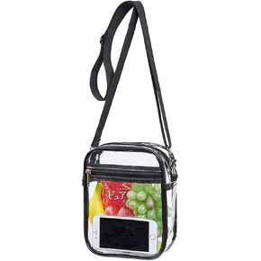 COVAX Clear Crossbody Purse Bag, Stadium Approved for Concerts, Festivals