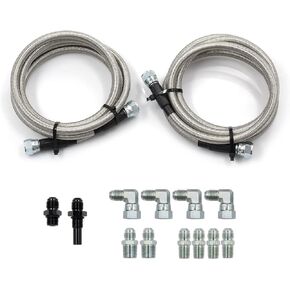 72 بوصة الفولاذ المقاوم للصدأ مضفر خطوط نقل برودة خرطوم مناسب لشيفي فورد موبار جنرال موتورز جي إم سي بويك كاديلاك السيارات والشاحنات استبدال TH350 / 700R4 / TH400 in Kuwait