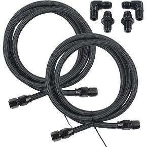 مجموعة خطوط تبريد ناقل الحركة PTFE 6AN 7FT، بديلة لـ GM 4L60 700R4 TH350 TH400 (خطوط مضفرة من النايلون والفولاذ المقاوم للصدأ) in Kuwait