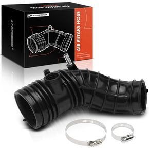 A-Premium Engine Air Intake Hose Tube with Clamps [fits DOHC, 4Cly 2.4L] Compatible with Honda Accord 2003-2007, Sedan & Coupe, 4-Door & 2-Door, [To Engine], Replace# 17228-RAA-A00, 17228RAAA00