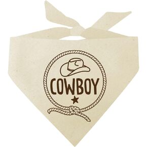 Cowboy Dog Bandana (Natural, XS 864)