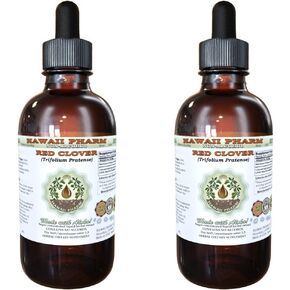 Hawaii Pharm Red Clover Alcohol-FREE Liquid Extract, Red Clover (Trifolium Pratense) Flower Glycerite Natural Herbal Supplement, USA 2 fl.oz in Kuwait