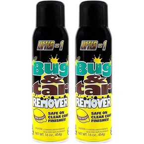 Bug and Tar Remover for Cars, Trucks, RVs, and SUVs, Fresh Citrus Spray for Stuck On Grime, Clean Auto Detailing Accessory, Streak Free Shine, Safe on Exterior Paint – Pack of 1