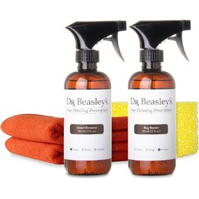 Dr. Beasley's Bug Barrier Prescription Protects Car Surfaces from Bug Splatter, Multi-Surface Compatibility, Resists Stains from Insects, All-in-One Pack