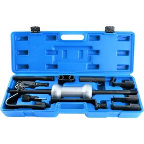 8MILELAKE Auto Truck Dent Puller Tool Set with 10lbs Universal Slide Hammer 13pc Dent Repair Tool