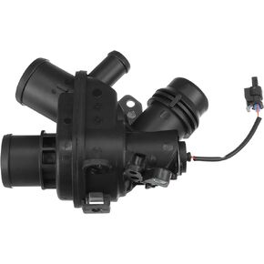 X AUTOHAUX No.LR117568/AJ813986 Thermostat Housing Assembly with Sensor Harness for Land Rover LR4 Range Rover Velar Sport for Jaguar XF XJ 3.0L V6 Engine Coolant Temperature Control Assy