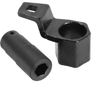 DASBET 19mm Harmonic Balancer Socket and 50mm Hex Crankshaft Crank Damper Pulley Holding Wrench Socket Tool Compatible for Honda Acura