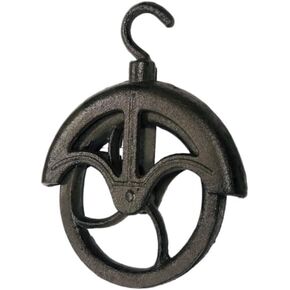 Cast Iron Decorative Barn Pulley, Plant Hanger, Light Fixture, Rustic Home Decor, Accent Piece