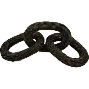 Mud Pie Black Rattan Links