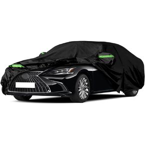 استبدال أغطية السيارات المقاومة للماء لـ 2008-2024 Lexus RX350 RX450H RX500H، 6 طبقات من أغطية السيارات الملائمة لجميع الأحوال الجوية مع باب بسحاب وأشرطة مقاومة للرياح للحماية من البرد والغبار والمطر الثلجي (RX)