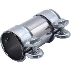 Exhaust Clamp Pipe Connector Double Clamp Exhaust Pipe Clamp Ø 55 mm x 125 mm