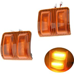 LED Side Mirror Marker Lights Compatible with FORD F250 F350 F450 F550 Super Duty 2008-2015 Side Tow Mirror Turn Signal Light AMBER LED+LENS in Kuwait