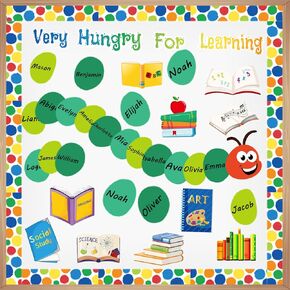 gisgfim Easter Bulletin Board Decorations Set Easter Egg Borders Cutouts for Spring Party School Classroom Door Welcome Bulletin Board Craft Home Wall(Our Class is Egg-CELLENT)