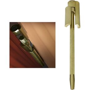 Nuk3y Door Saver 2 II Hinge Pin Stop Fits All 3" to 4-1/2" Residential Hinges (Satin Nickel)