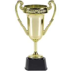 هدايا "كأس" ضخمة مطلية بالذهب - 5 × 9 بوصة (عدد واحد) - جوائز بلاستيكية مذهلة - مثالية للاحتفال بالانتصارات والمسابقات والأحداث in Kuwait