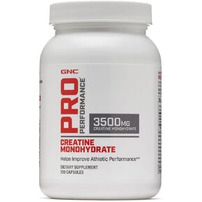 GNC Pro Performance Creatine Monohydrate 3500mg - 120 Capsules, Helps Improve Athletic Performance
