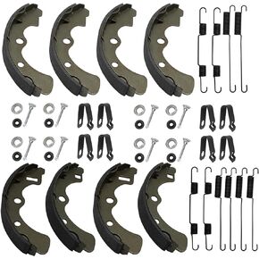 Brake Shoes Front&Rear All Springs Pins Left&Right for Kawasaki Mule 3000 3010 3020 4000 4010 KAF620 KAF950 Diesel 2001-2021