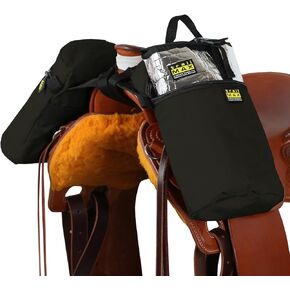 TrailMax Large Horn Saddle Bags; Horn Saddle Bags for Horses; Trail Riding Saddle Bags for Western & Endurance Saddles; Double-Stitched, 600-Denier Poly Saddle Bags