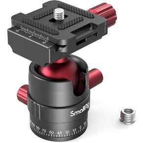 SmallRig Tripod Ball Head 360 Degree Rotating Panoramic Ballhead with 1/4 inch Quick Shoe Plate, Max Load up to 5 kg/ 11lb, for Tripod Monopod Slider DSLR Camera Camcorder - 3034