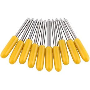 10Pcs 30/45/60 Degree Plotter Cutter Blades Cemented Carbide Roland GCC Cutter Cutting Plotter Blade (30°)