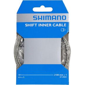 2 Pcs Shimano Standard Zinc-coated Derailleur Cable Shift Cable(1.2x2100-mm)