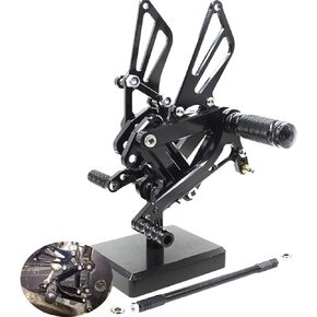 Shang Zun Fit Kawasaki Ninja 600 ZX6R ZX636 1999-2002، ZX9R 1999-2003، ZZR600 2005-2008 مجموعات خلفية للدراجة النارية أوتاد قدم مجموعات خلفية مسند للقدمين فرامل التحول قابل للتعديل in Kuwait