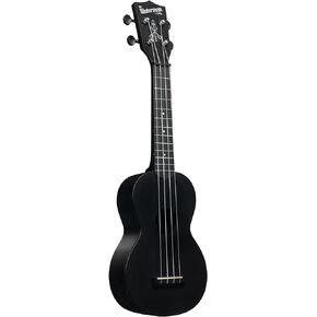 Kala Brand Music Co. The Waterman Beach Collection, 4-String Ukulele, Right, Black Sand, Soprano (KA-WMS-BK-S)
