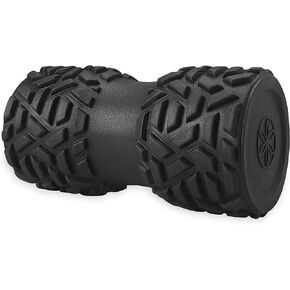 Gaiam Restore Grooved Foam Roller - Cradles The Spine, Calf, or Arms for Deep Muscle Release - Lightly Textured with Padding for Gentle Massage - 8" L x 4" D - Includes Massage Guide in Kuwait