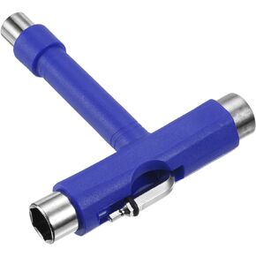 PATIKIL All-in-One Skate Tool, Multi-Function Portable Skateboard Tool T Tool Wrench with L-Type Cross Head Screwdriver