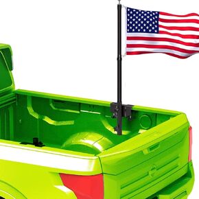 Flagpole Holder for Truck Bed,Flag Pole Mount for Truck Bed, No Drilling Flag Mount for Truck/Pickup, Fit Up to 1.3 Inch Flag Pole. All Equipment You Need is Included!