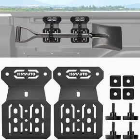 ISSYAUTO Bed Rail Mount Brackets Compatible with Tacoma, Bed Rail Modular System for Shovels, Axe, Recovery Boards, Fuel Cans & Other Accessories