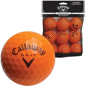 Callaway HX 9-Pack Practice Ball, Orange