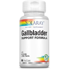 SOLARAY Gallbladder Support Formula | Healthy Gallbladder & Liver Support | 30 Servings | 90 VegCaps