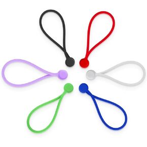 6 Pack Reusable Silicone Magnetic Cable Ties Twist Ties for Home/Office Cord Wrap, Cable Organizer, Magnetic Cord Holder, Cable Organizer Fridge Magnets - Perfect Smart Home Gadgets! 6 COLORS