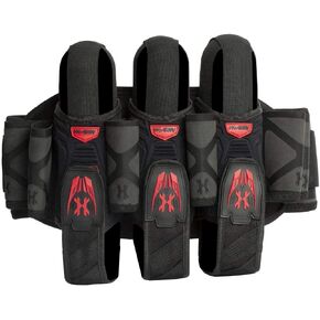 مجموعة أحزمة كرات الطلاء HK Army Magtek Paintball 3+2 - أسود/أحمر
