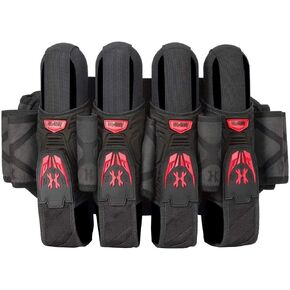 HK Army Magtek Paintball Harness Pod Pack 4+3 - Black/Red
