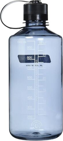 زجاجة مياه Nalgene Sustain Tritan خالية من مادة BPA مصنوعة من مواد مشتقة من 50% من النفايات البلاستيكية، 32 أونصة، فم ضيق، رمادي in Kuwait
