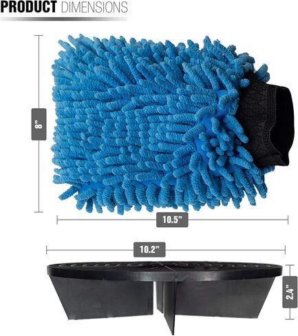 Jork Products Grit Trap Wash Bucket Insert and Microfiber Chenille Wash Mitt Kit in Saudi Arabia
